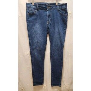 SOFIAS JEANS WOMENS 15 BLUE CLASSIC ESSENTIAL PLAIN STRETCHY EVERYDAY MID-RISE